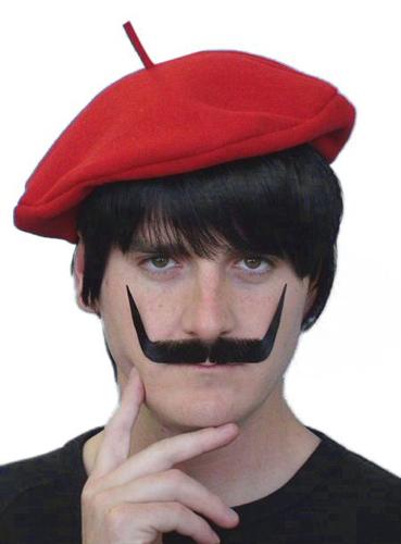 Costume Accessory Moustache Black Dali Artist Realistic Deluxe