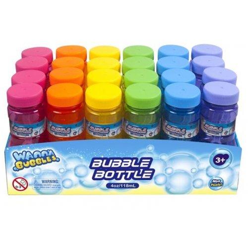 Novelty Toy Bubbles with Wand 118ml Each (Assorted Colours)