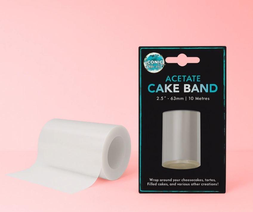 Acetate Cake Wrap/Band Roll 10m Long x 63mm Wide