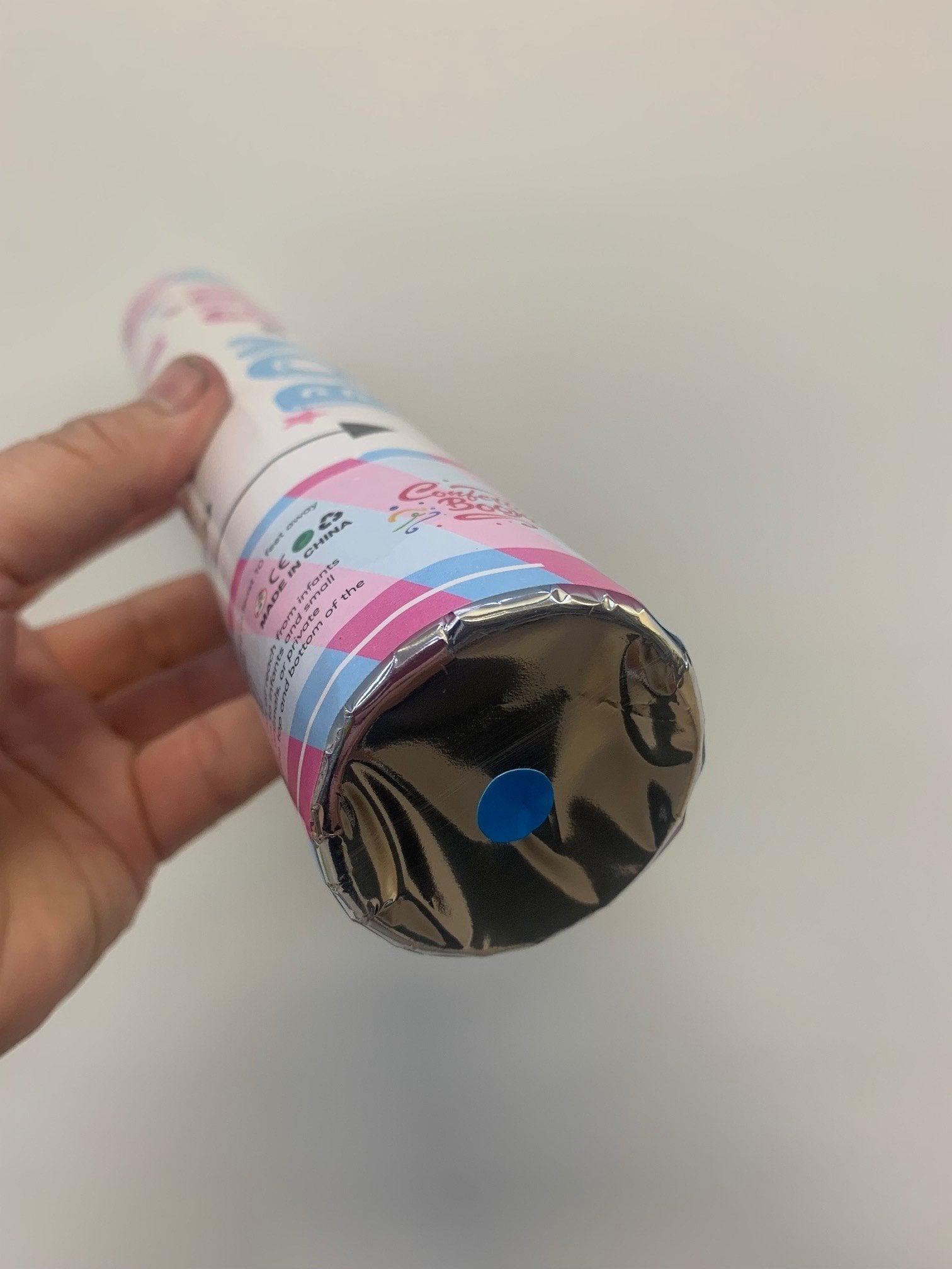 Large Gender Reveal Blue Tissue Confetti/Popper 30cm Cannon Each