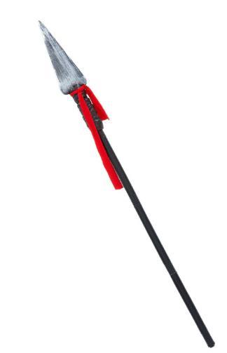 Weapon Gladiator Spear with Red Sash Costume Novelty Prop