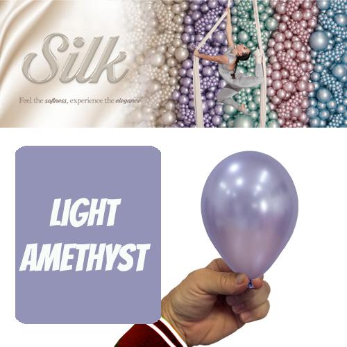 Latex Balloon 12cm Silk Light Amethyst Pink Pk 50 Sempertex