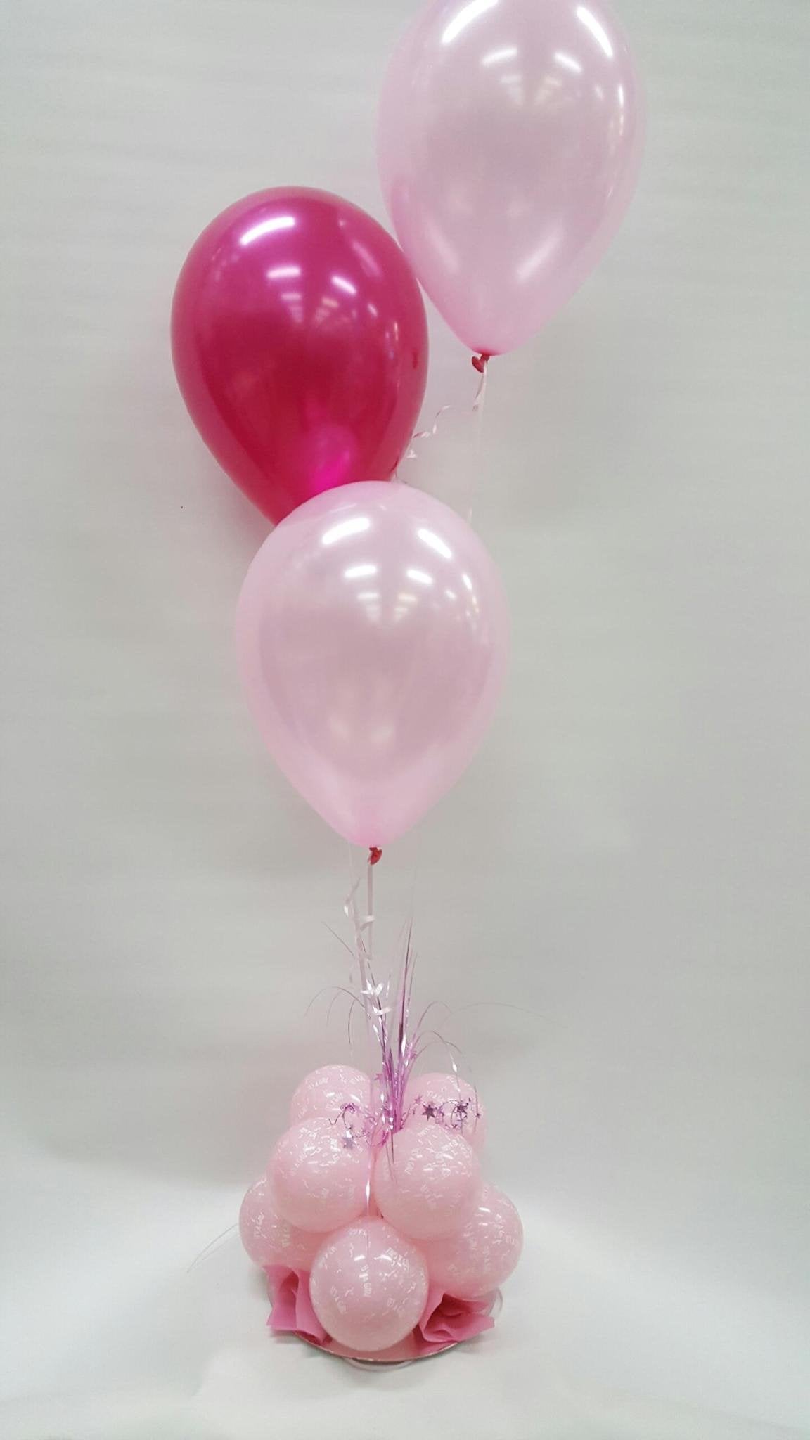 Balloon Bouquet Romance Base With Latex Pink