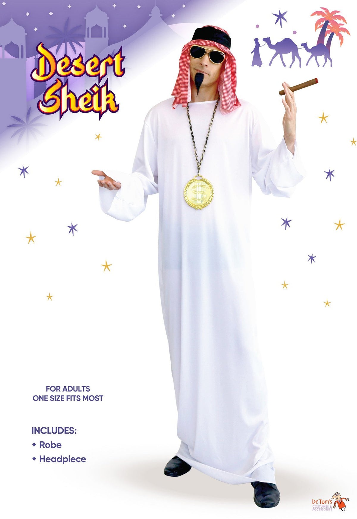 Costume Adult Desert Arab Sheikh Large
