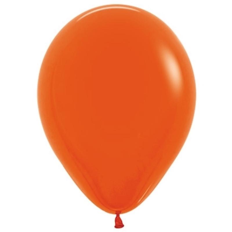 Latex Balloons 30cm Fashion Orange Pk 100