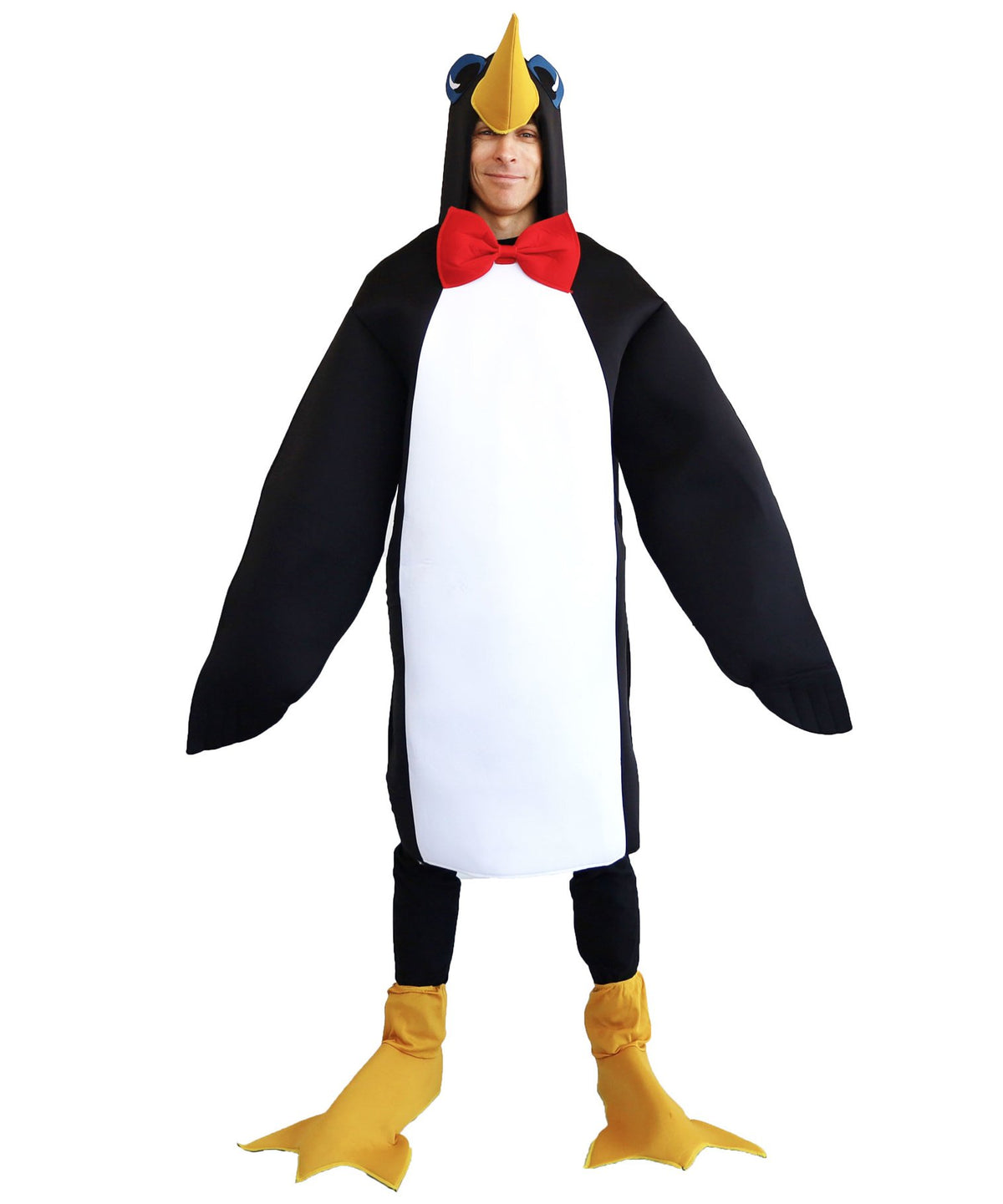 Costume Adult Animal Penguin Hooded Suit & Shoe Covers Large