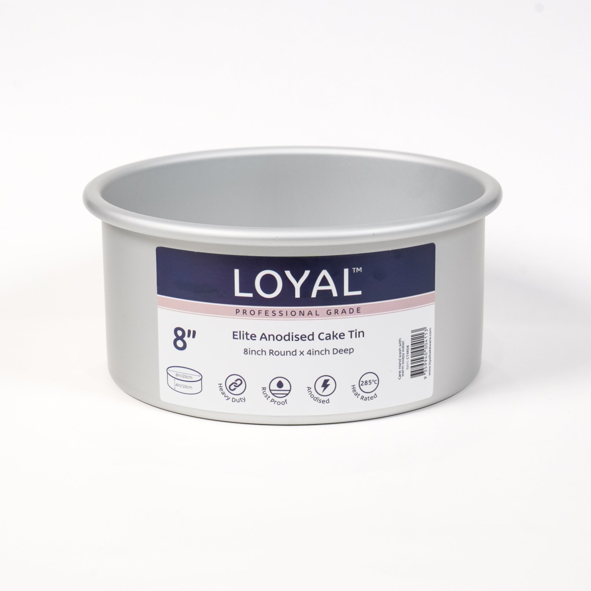 Tin LOYAL Elite 8 Inch Diameter X 4 Inch Deep