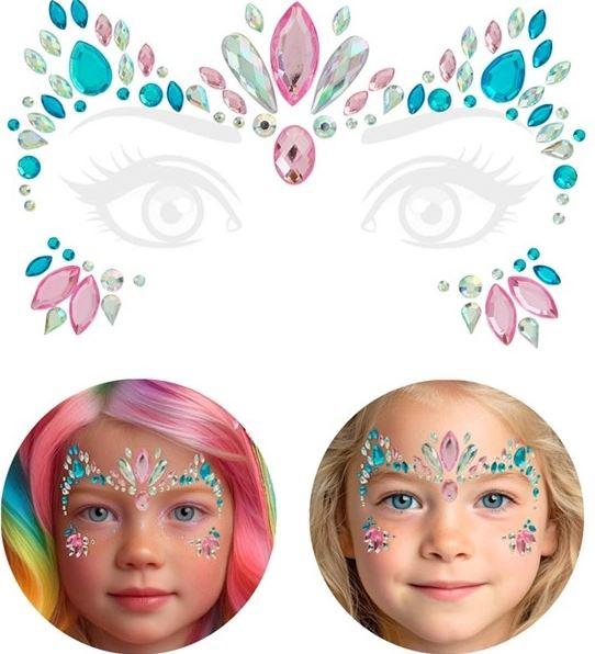 Face Jewels Unicorn Adhesive Costume Accessory