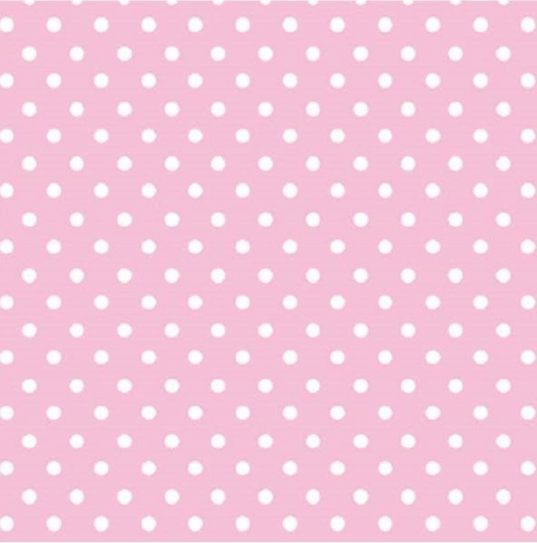 Gift Wrapping Paper Pink With White Polka Dots 700mm x459mm