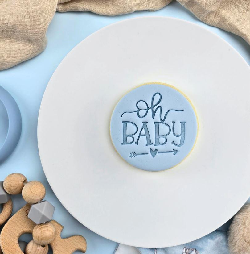 Oh Baby Embosser Cookie/Biscuit Cutter 60mm