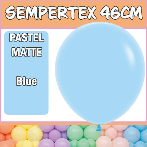 Balloons 46cm Pastel Matte Blue Pk 25