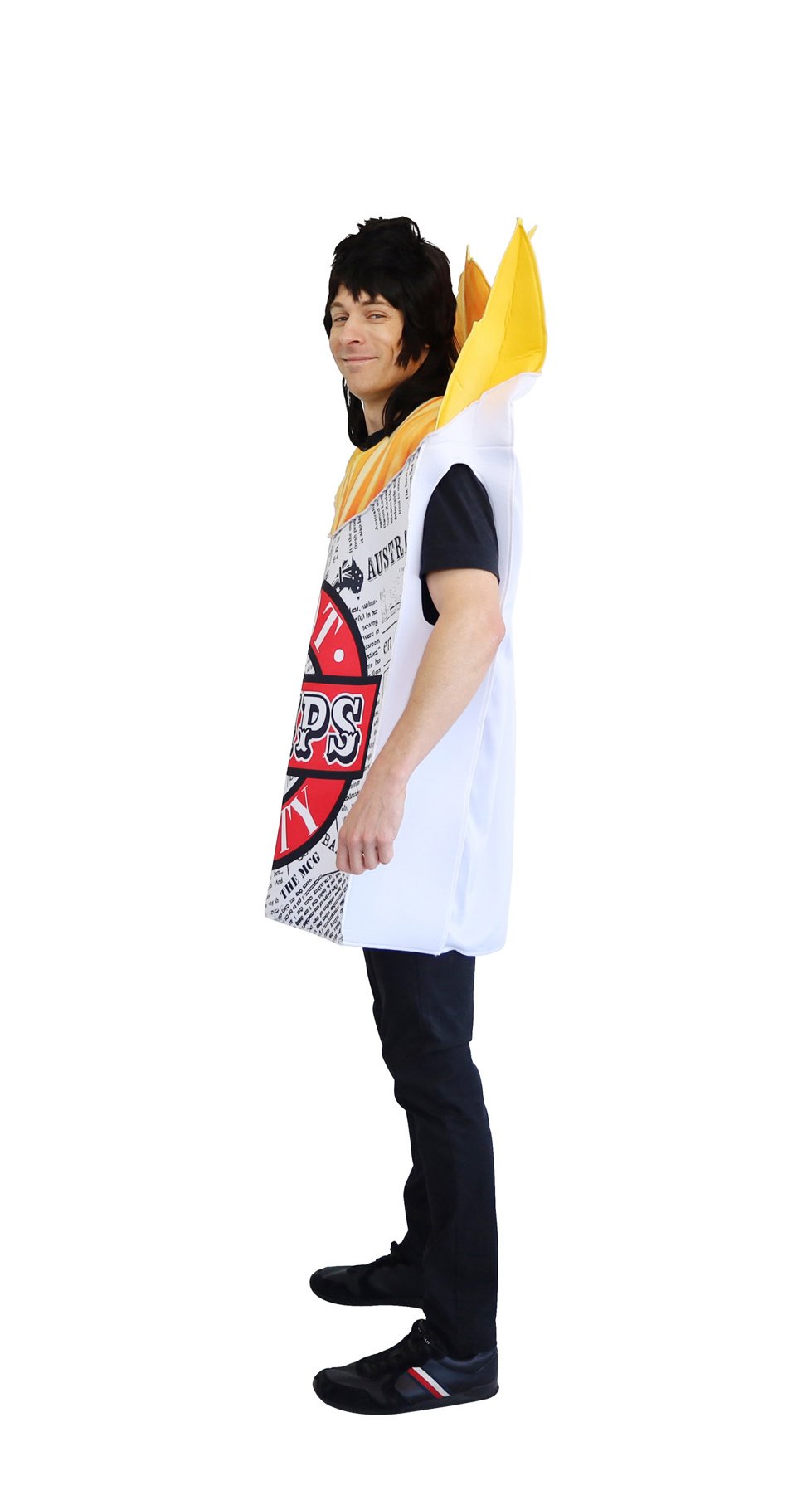 Costume Adult Aussie Hot Chips Cup Food Novelty Funny One Size