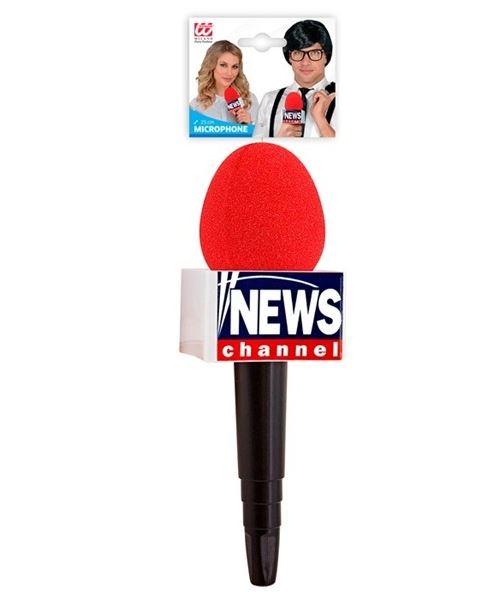 Microphone Breaking News 25cm Costume Accessory