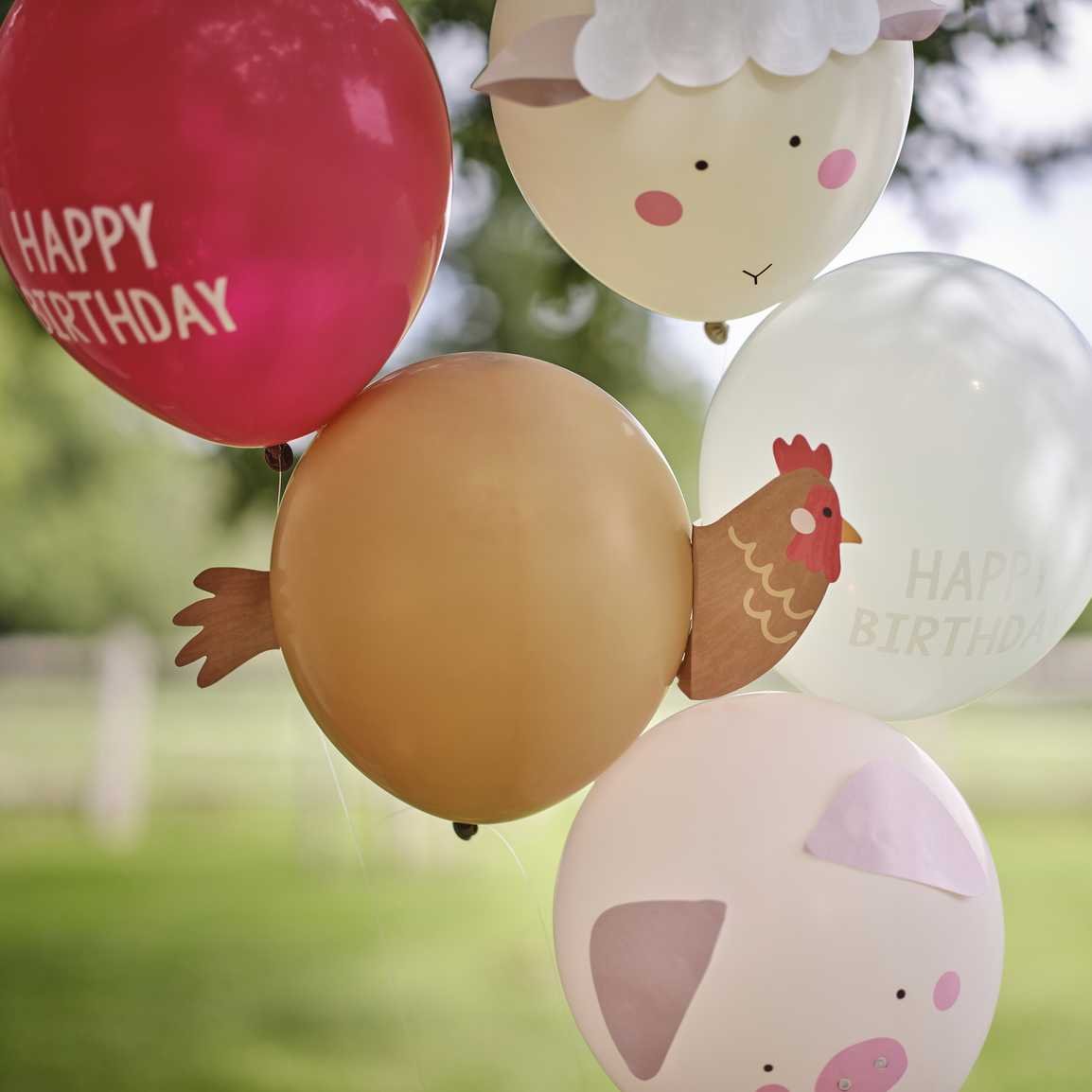 Farm Friends Birthday Balloon Party Bundle Pk 5