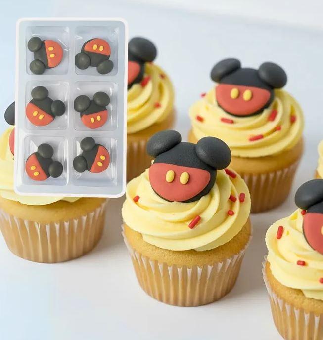 Edible Icing Decorations Mickey Mouse Head Pk/6