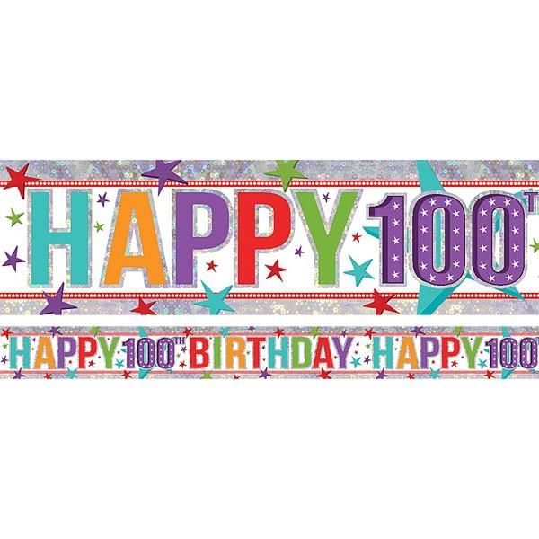 Holographic Happy/Birhtday 100th - Discontinued Line Last Chance To Buy