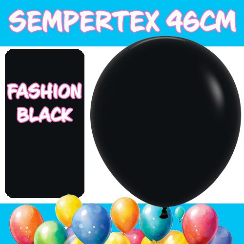 Balloons 46cm Fashion Black Pk 25