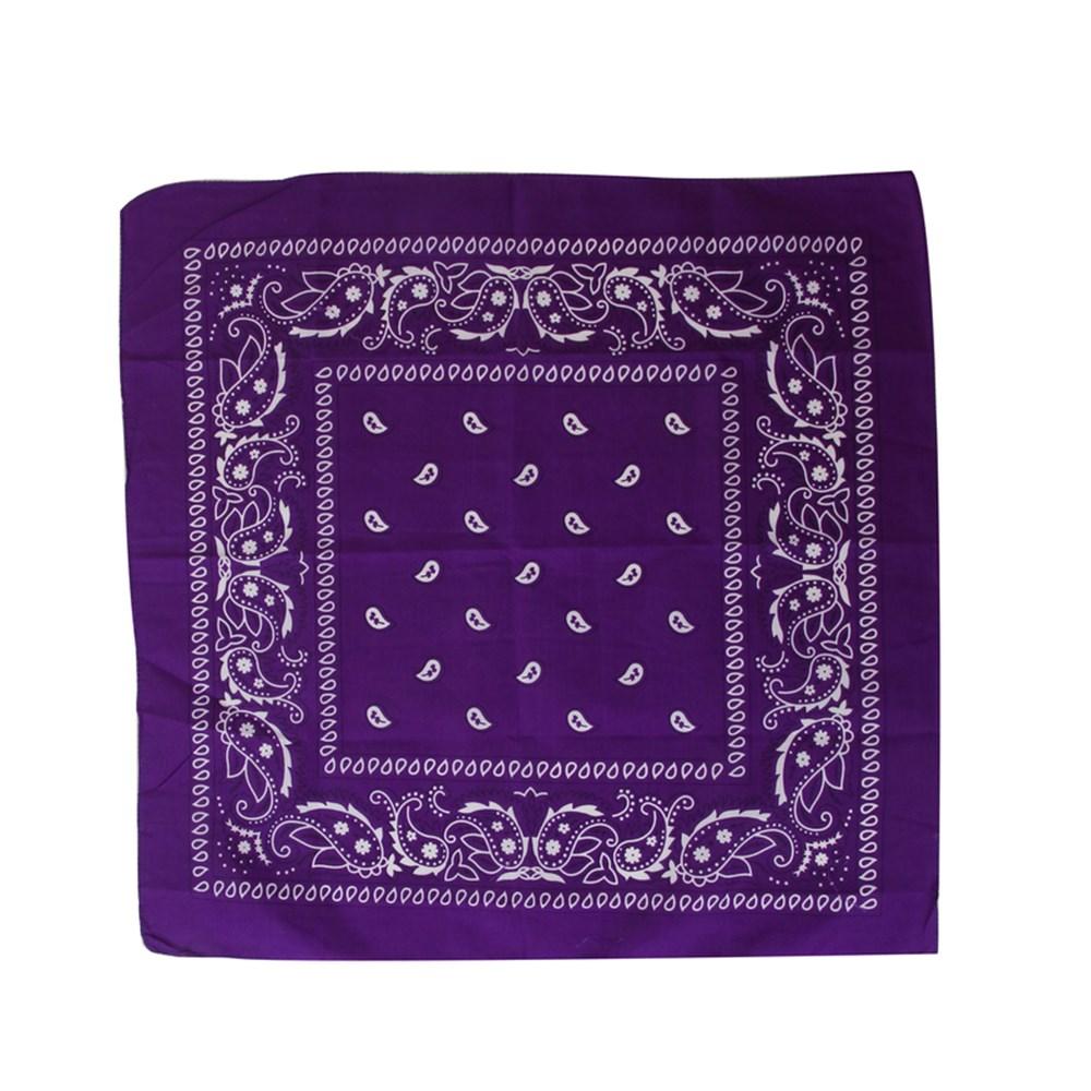 Purple Team Spirit Bandana Headwear Sports Supporter