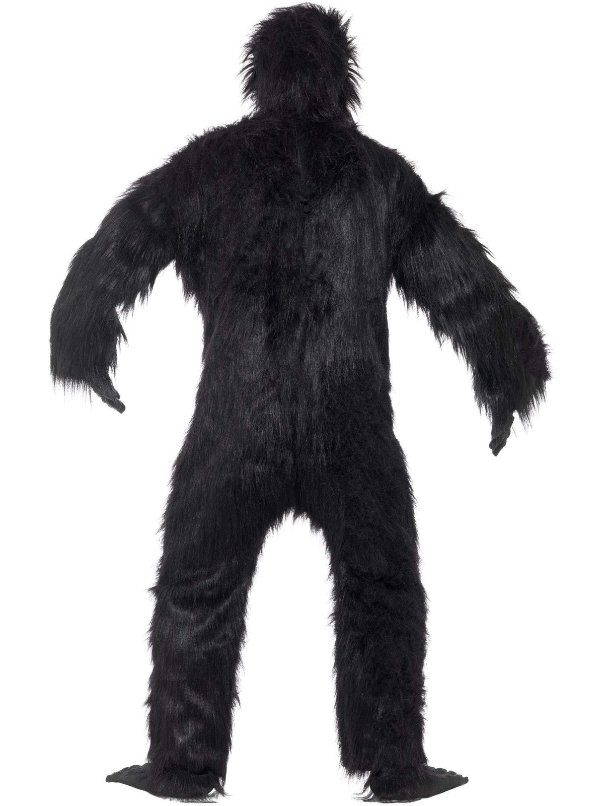 Costume Gorilla Black One Size W/ Mask, Hands And Feet Deluxe