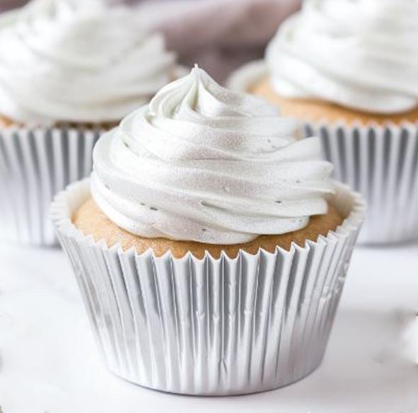 Cupcake Baking Cups Silver Foil Pk 50- 3 Sizes