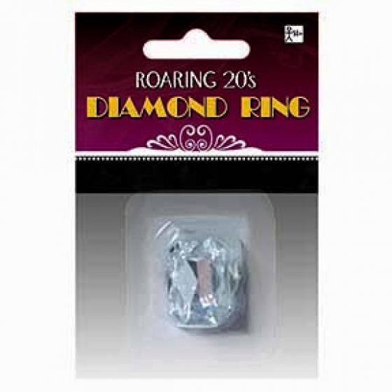 Costume Jewellery Diamond Ring Faux 1920s