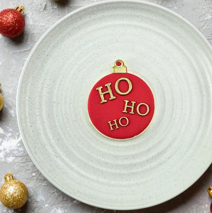Ho Ho Ho Cookie/Biscuit Cutter Debosser
