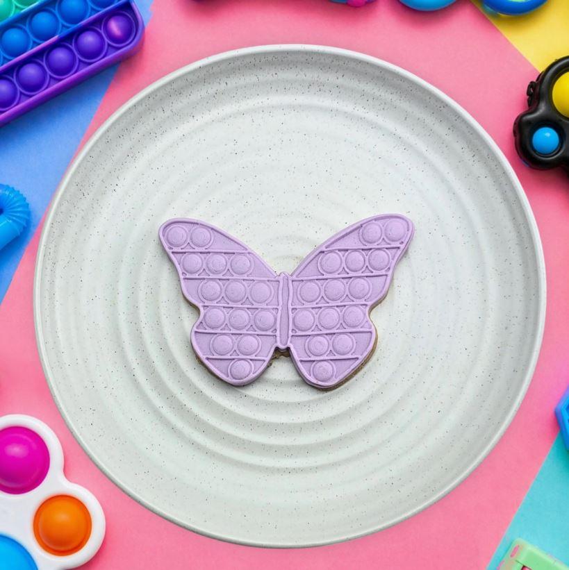 Butterfly Pop It Cookie/Biscuit Cutter And Debosser Set