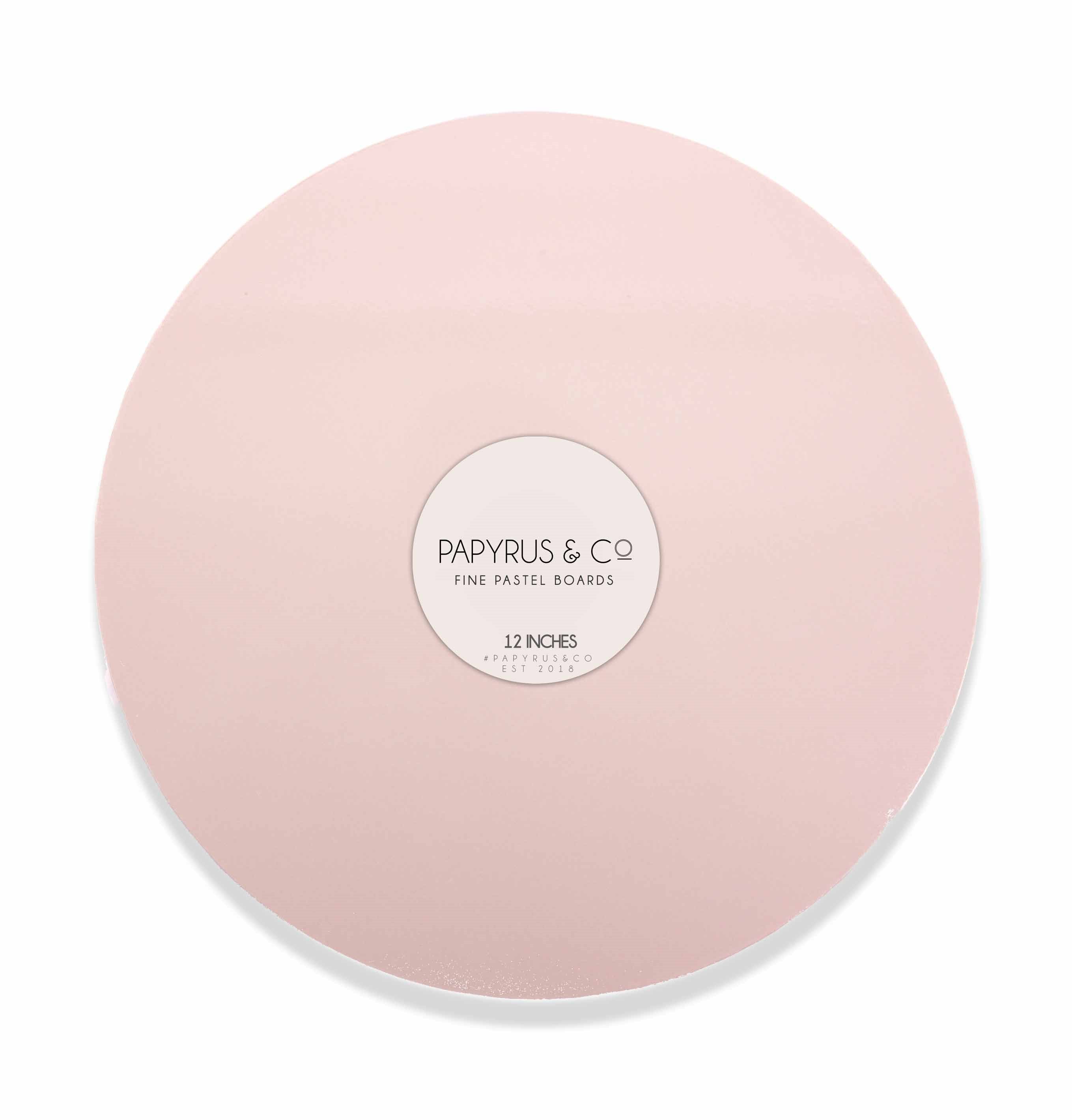Cake Board MDF Round Pastel Pink 12 Inch