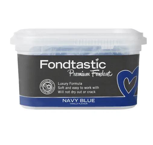 Fondtastic Premium Fondant Navy Blue 250g Cake Decorating