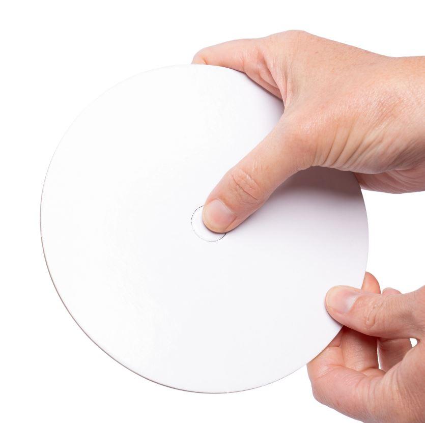 Cardboard Perforated 23cm Round Silver Cake Board (9in) Pk 10