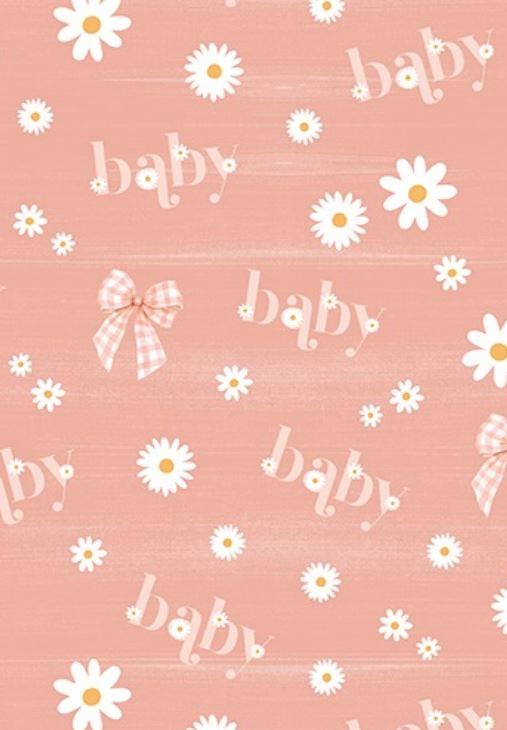 Gift Wrapping Paper Baby Shower Girl