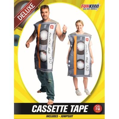 Costume Adult 1980s Cassette Tape Novelty Joke One Size Fits Most Jumpsuit