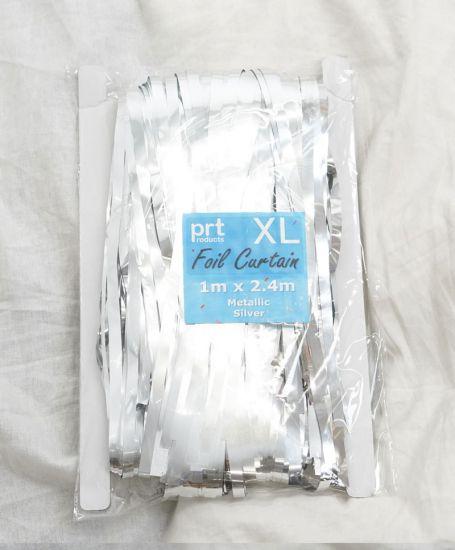 Curtain Silver Mylar Extra Large 1m X 2.4m