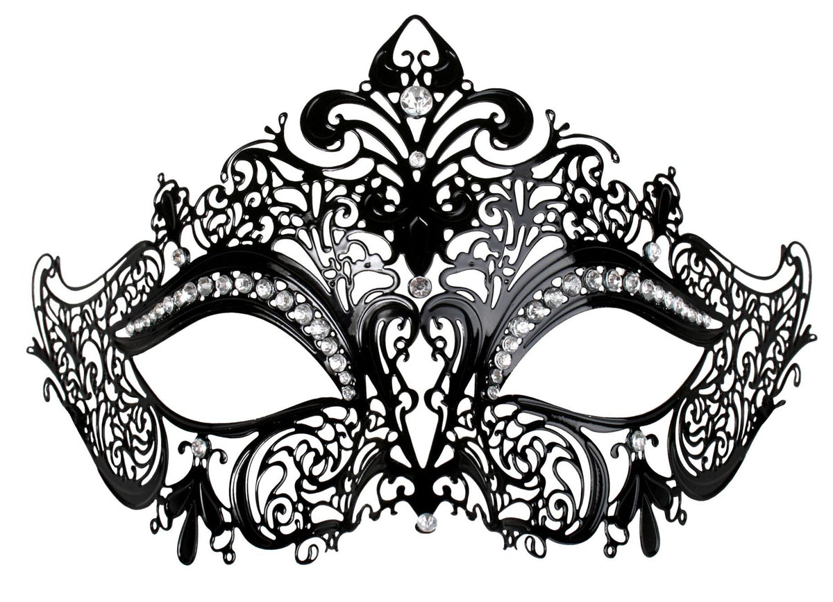 Mask Masquerade Provence Metal with Jewels