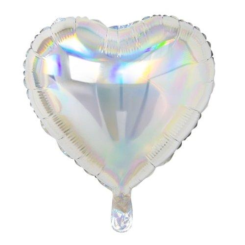 Balloon Foil 45cm Heart Iridescent