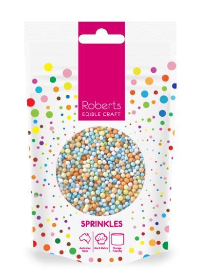 Edible Sprinkles Baby Animal Pastel Colours Mix 60g Roberts