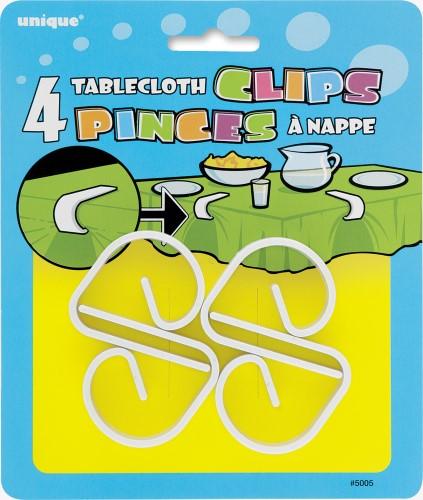 Tablecover Cloth Clips/Clamps Pk/4 Plastic