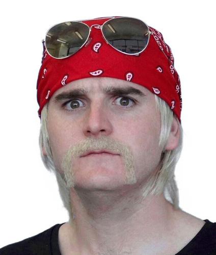 Costume Accessory Moustache Hulk Hogan Blonde