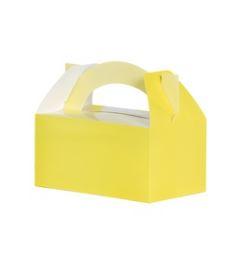 Loot/Favour/Gift Lunch Box Pastel Yellow Pk 5