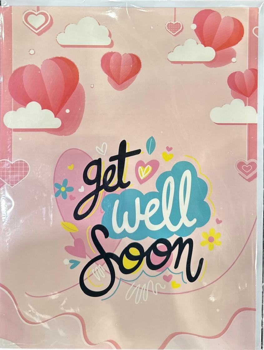 Mega Jumbo Greeting Card Get Well Soon