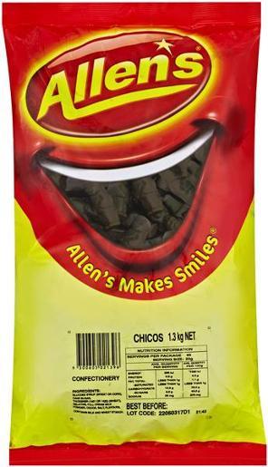 Confectionary Lollies Allens Cheekies 1.3kg