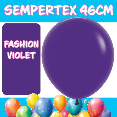 Balloons 46cm Fashion Purple Violet Sempertex Pk 6