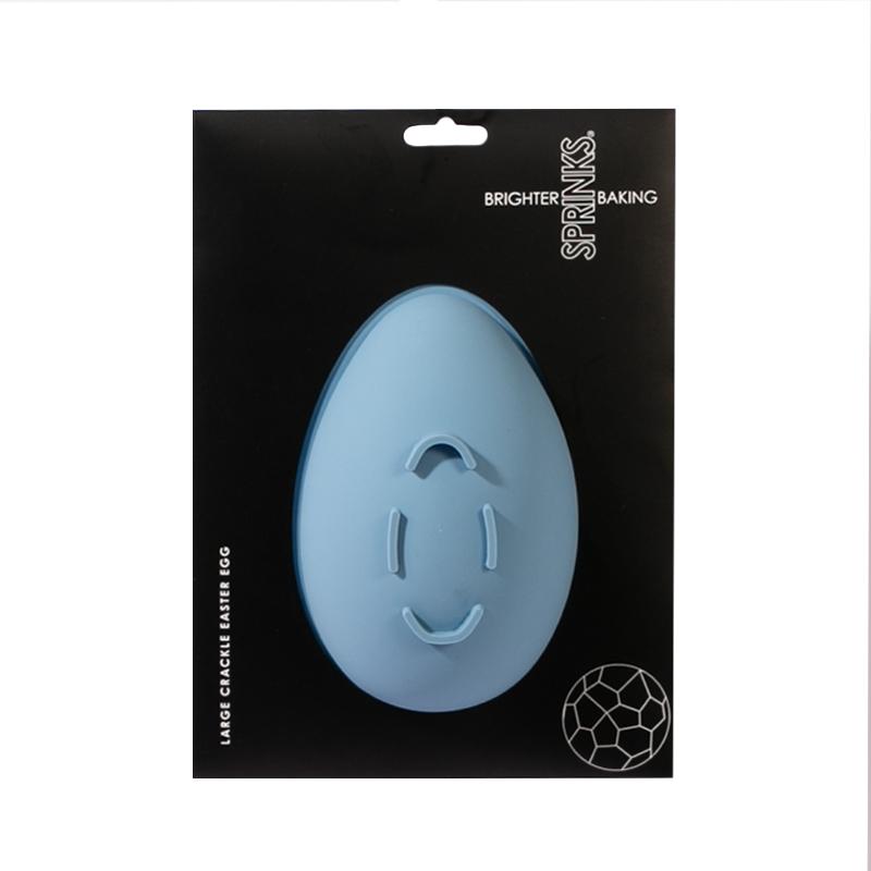 Silicone Mould Large Chocolate Easter Egg (Crackle Design Outside)