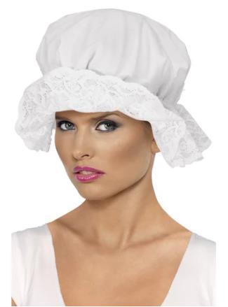 Maid Mop Hat White /Colonial/Victorian Era