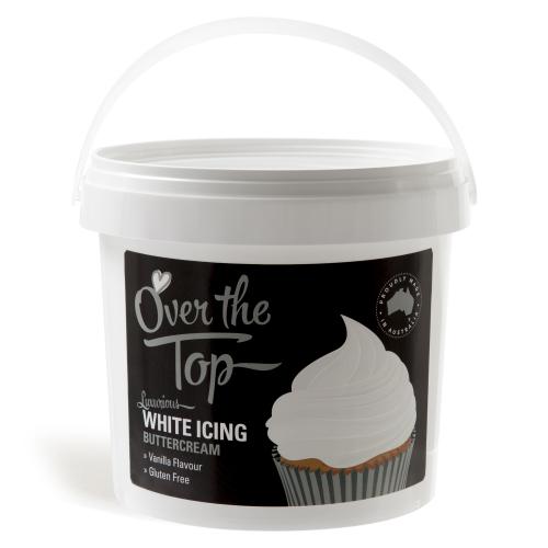 Buttercream Icing White 1.7kg Over The Top Cake Decorating
