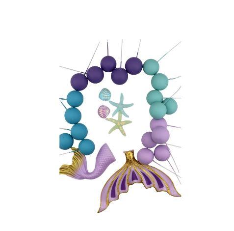 Cake Topper/Decorating Mermaid/Under The Sea/Ocean Set