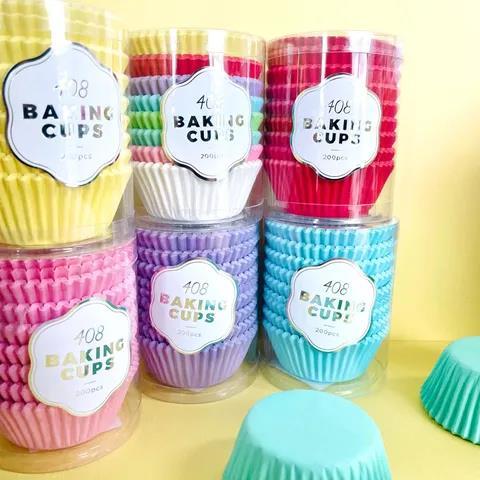 Baking Cupcake Paper Cases Pastel Yellow Pk/100