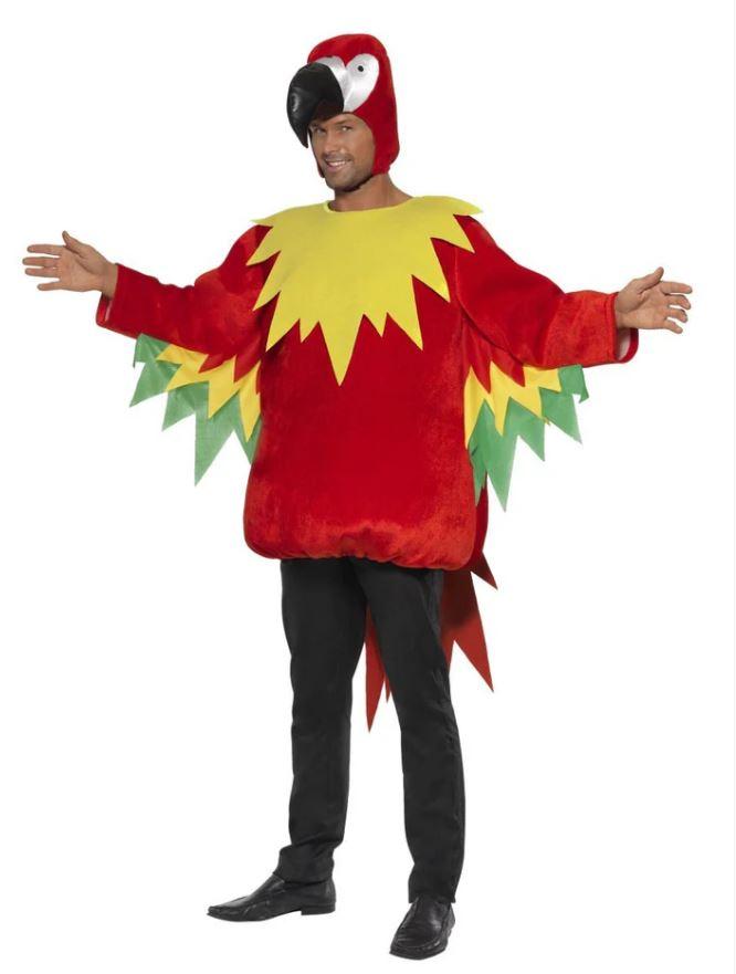 Costume Onesie Adult Animal Bird Parrot Medium