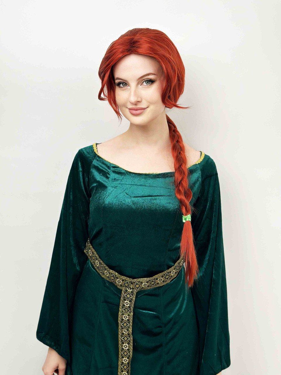 Wig Copper/Auburn/Red Long Princess Cosplay With Plait Deluxe