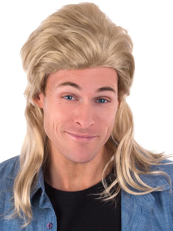 Wig Dirk Blonde Mullet 1980s